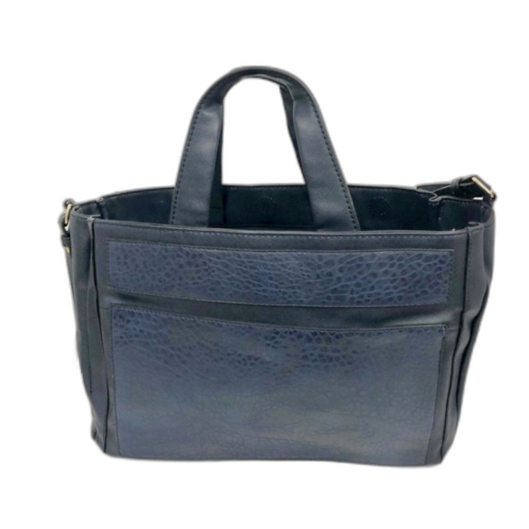 NWOT French Connection Spacious Blue Crossbody Bag Five Pockets - Picture 2 of 15